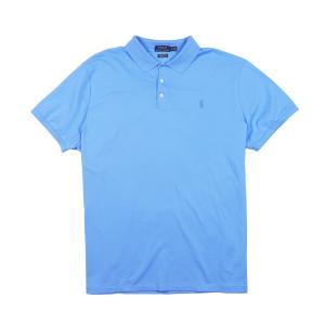 ポロ ラルフローレン POLO RALPH LAUREN メンズ Men's 半袖 ポロシャツ Custom Slim Stretch Mesh Polo ブルー系 Harbor Island Blue｜vinaoutfitters