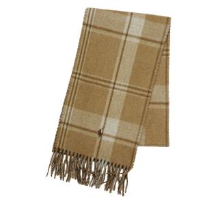 (ポロ ラルフローレン) POLO RALPH LAUREN マフラー Reversible Plaid Wool Scarf キャメル マランジェ Camel Malange｜vinaoutfitters