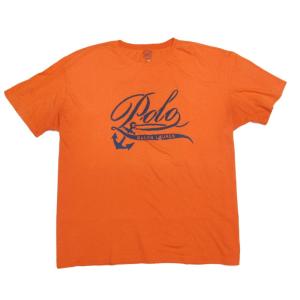 返品不可(ポロ ラルフローレン)Polo Ralph Lauren 半袖Tシャツ Classic-Fit Graphic T オレンジ Orange｜vinaoutfitters