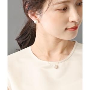 ネックレス 一粒 パール 12mm スワロフス...の詳細画像1