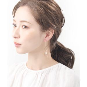 ノンホールピアス 樹脂製イヤリング パール ウ...の詳細画像1