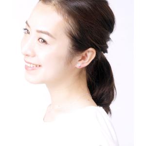ノンホールピアス 樹脂製イヤリング 一粒 キュ...の詳細画像3