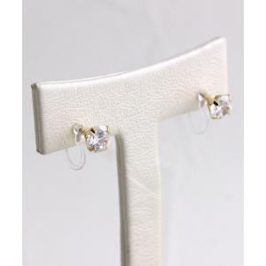 ノンホールピアス 樹脂製イヤリング 一粒 キュ...の詳細画像4