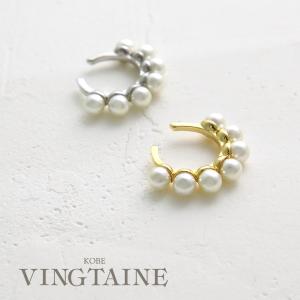 【片耳販売】ポイントパールイヤーカフ 重ね付け イヤカフ イヤリング アクセサリー E2115｜vingtaine