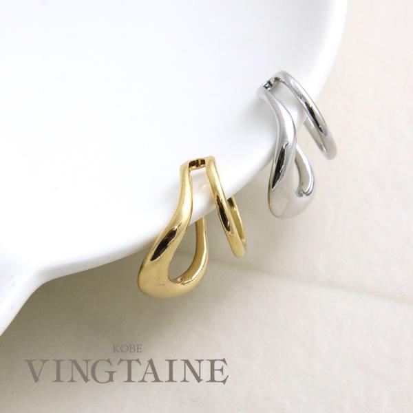 【片耳販売】イヤーカフ 2連風 ニュアンス プレゼント 人気 トレンド E2144