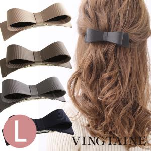 バレッタ リボン (L) シンプル オフィス ヘ...の商品画像