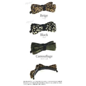 バナナクリップ リボン アニマル柄 (M) ヘ...の詳細画像1