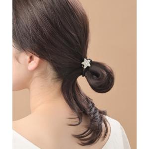 ヘアゴム ハート スター 星 ビジュー ライン...の詳細画像1