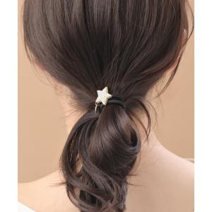 ヘアゴム ハート スター 星 ビジュー ライン...の詳細画像4