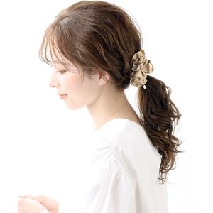 バンスクリップ ヘアクリップ フリル ボリュー...の詳細画像2