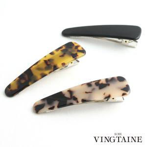 ヘアクリップ べっ甲風 ミニ ダッカールクリップ...の商品画像