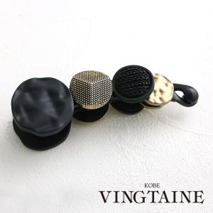 バナナクリップ ヘアクリップ ブラック ゴールド...の商品画像