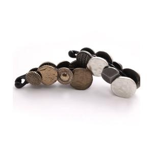 バナナクリップ ボタン メタル ヘアアクセサリ...の詳細画像4