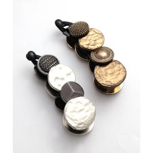 バナナクリップ ボタン メタル ヘアアクセサリ...の詳細画像5