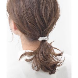 ヘアゴム ヘアカフ ポニーフック ビジュー ヘ...の詳細画像1