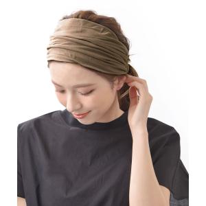 ヘアバンド 幅広 ワイド シワ加工 ヘアターバ...の詳細画像5
