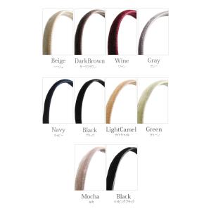 カチューシャ ベルベット ヘアアクセサリー 細...の詳細画像1