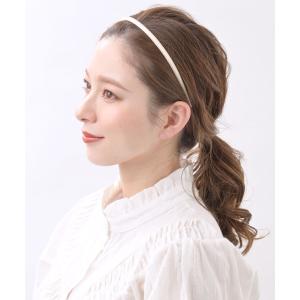 カチューシャ シンプル 細め 無地 ヘアアクセ...の詳細画像2