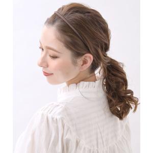 カチューシャ シンプル 細め 無地 ヘアアクセ...の詳細画像4