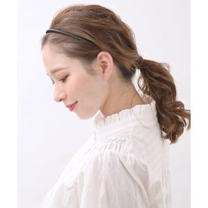 カチューシャ シンプル 細め 無地 ヘアアクセ...の詳細画像5