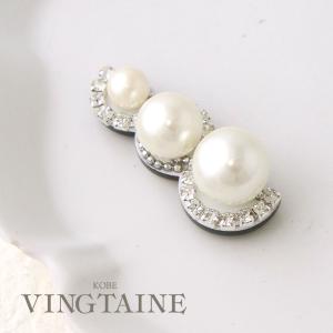 ブローチ マグネット パール 3連 グラデーショ...の商品画像