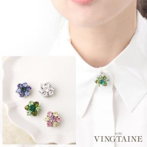 ヴァンテーヌ ボタンカバー ビジュー パール フラワー ストーン ボタン