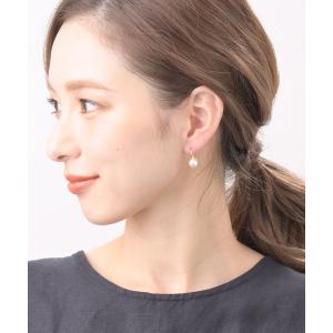 パール ピアス 一粒 フックピアス(8mm)結...の詳細画像2