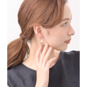 パール ピアス 一粒 フックピアス(8mm)結...の詳細画像3
