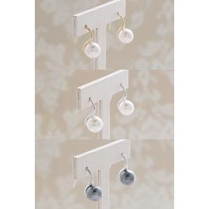 パール ピアス 一粒 フックピアス(8mm)結...の詳細画像5