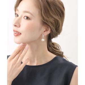 ピアス イヤリング パヴェ パール キュービッ...の詳細画像4