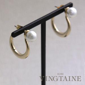 SALE ピアス パール デザイン ハーフフープ アクセサリー 大人カジュアル シンプル P5140｜vingtaine