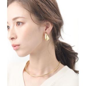 ピアス イヤリング メタル ぽってり 樹脂 C...の詳細画像3