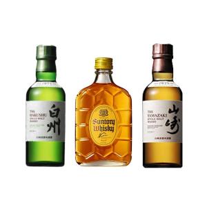 【送料無料】山崎 白州 角　180ml 3種セット サントリー 国産ウィスキー 飲み比べ ジャパニーズウィスキー ギフト｜vino-della-casa