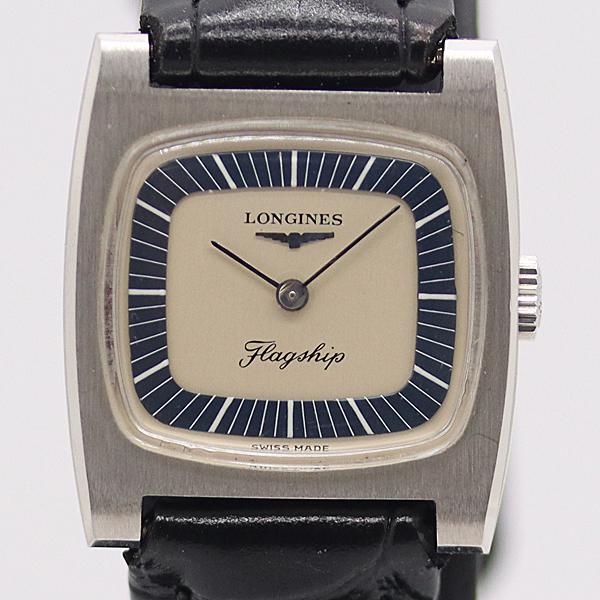 デットストック級 稼働 良品 ロンジン フラッグシップ 手巻き アイボリー文字盤 レディース腕時計 ...