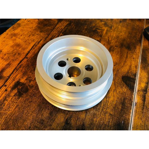 AE86 アルミ クランクプーリー ダブルタイプ 削り出し アルマイト仕上 レビン トレノ 4AG ...