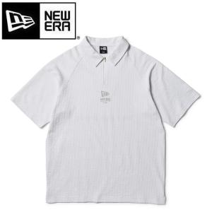 NEW ERA（ニューエラ） ゴルフ 半袖 ミッドネック Tシャツ 鹿の子