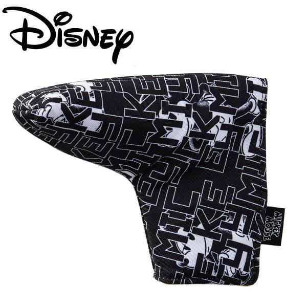ディズニー パターカバー ブレードタイプ MONOTONE MICKEY GOLF PT - BLA...