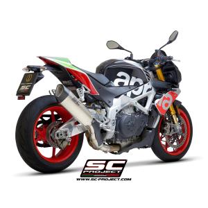 バイク マフラー SC-PROJECT - SC1-R スリップオンサイレンサー (ユーロ4対応 / 消音バッフル付属) TUONO V4 1100 / RR / FACTORY '17-20｜vio0009