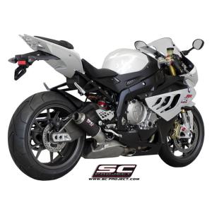 バイク マフラー SCプロジェクト BMW S1000RR -14 GP-M2カーボン ラウンド・サイレンサー スリップオン・システム｜vio0009