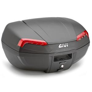 GIVI ジビ トップケース リアボックス モノロックケース E46 Riviera ベース付 カラー ブラック レッドリフレクター｜vio0009