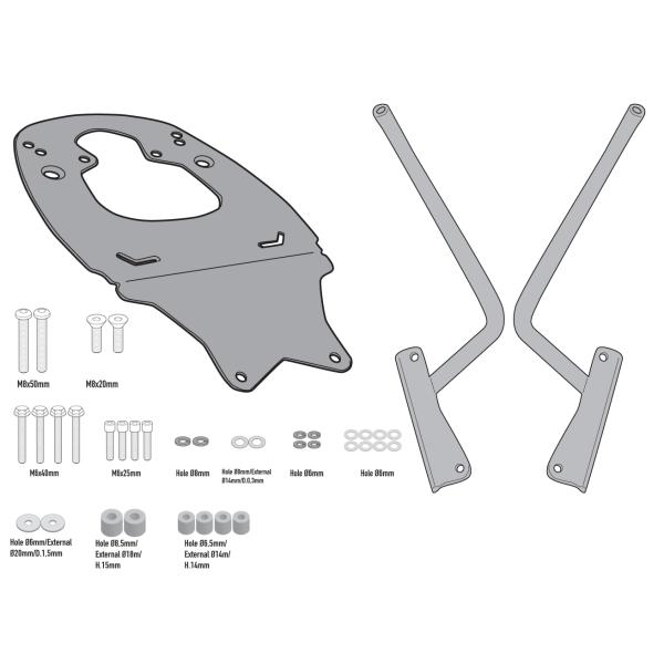 バイク バッグ リアボックス GIVI KTM 390 Adventure モノキー / モノロック...