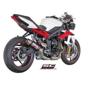 バイク マフラー SC-PROJECT - GP-M2 スリップオンサイレンサー (消音バッフル付属) トライアンフ STREET TRIPLE 675 / R / RX '13-16｜vio0009