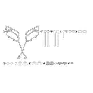 DAYTONA（デイトナ） 95138 ジビ GIVI TST3110 パニアラック 15年-16年