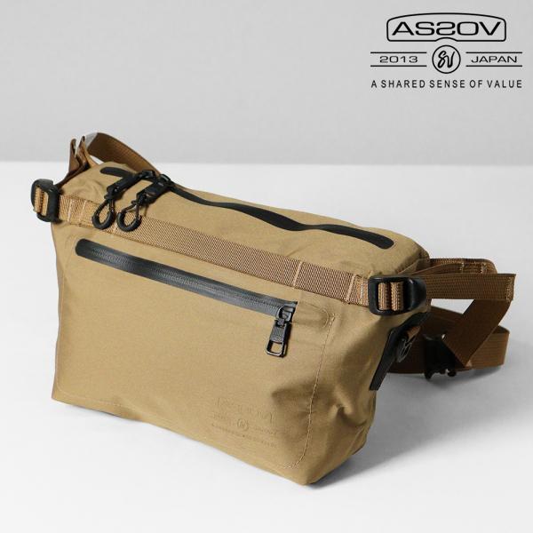 アッソブ AS2OV ショルダーバッグ CORDURA 305D ファニーパック カーキ 14160...