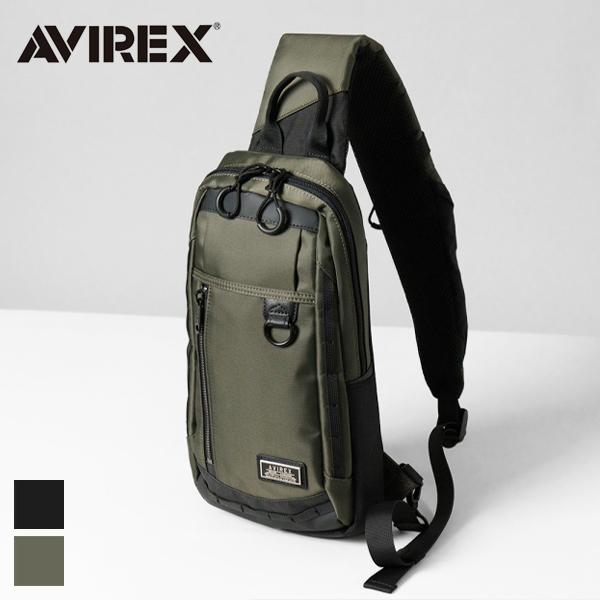 アヴィレックス AVIREX ボディバッグ SOLID メンズ スリングバッグ 抗菌・防臭加工 各色...