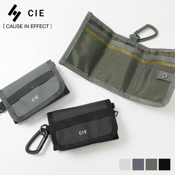 シー CIE 三つ折り財布 GRID3 グリッド3 ショート ウォレット ミニ財布 カラビナ 日本製...