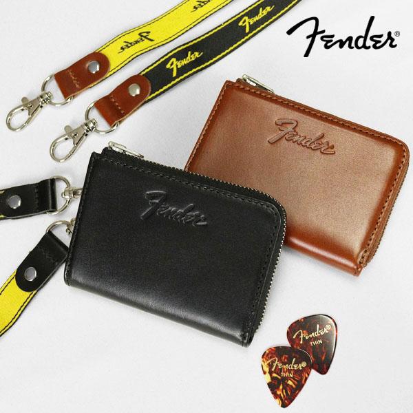 フェンダー Fender 小銭入れ モノグラムストラップ ギターピック付き コインケース 950-7...