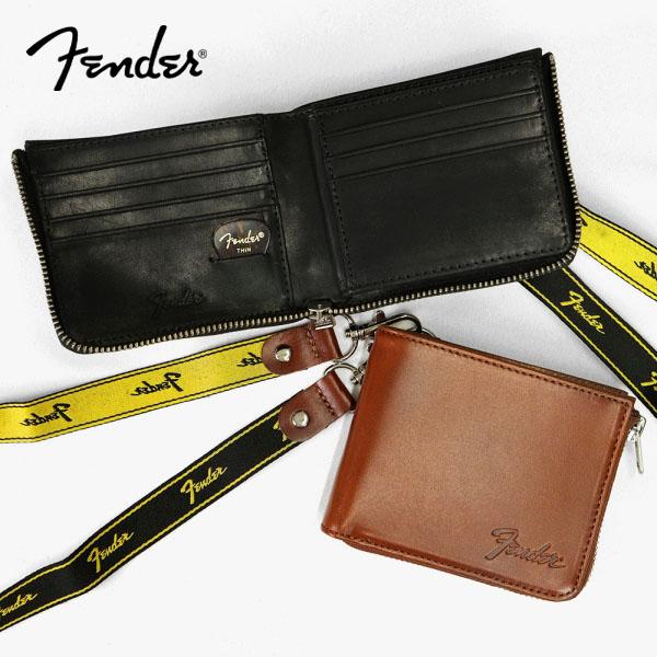 フェンダー Fender 二つ折り財布 モノグラムストラップ ギターピック付き 各色 950-702...