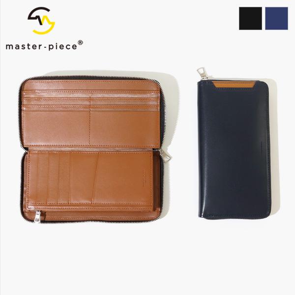 マスターピース master-piece 長財布 ノッチ ラウンドファスナーウォレット レザー 各色...