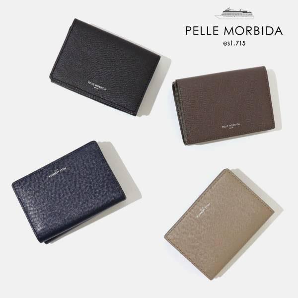 ペッレモルビダ PELLE MORBIDA 三つ折り財布 Barca バルカ ミニウォレット 各色 ...